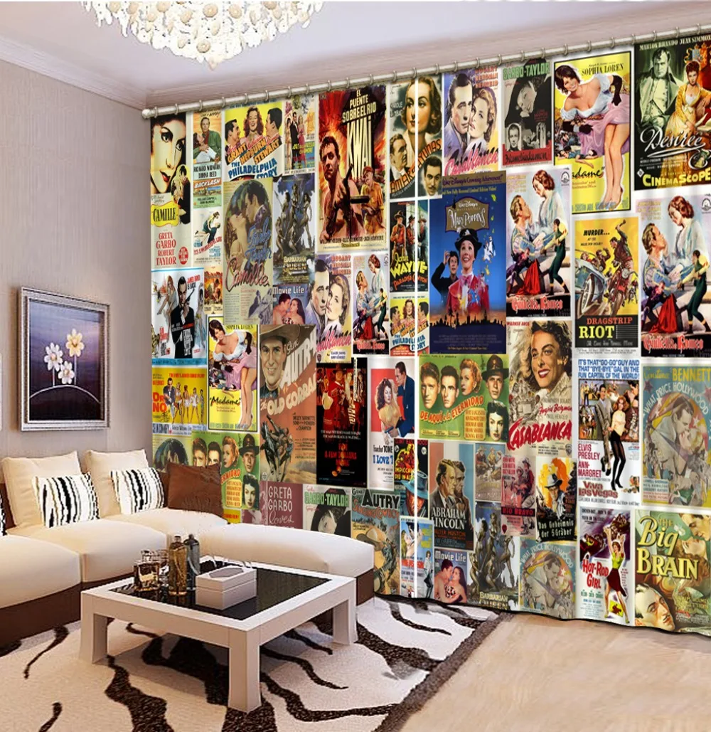 European Curtains Photo Painted 3D Curtain Living room europe curtains | Дом и сад