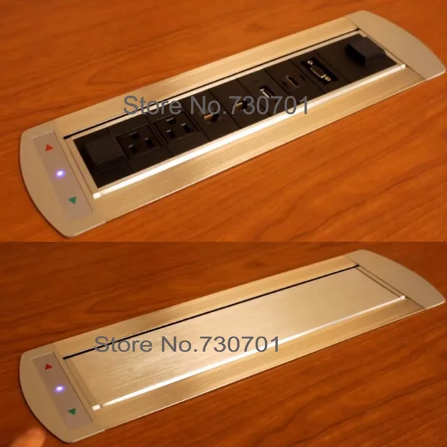 Electric Multiple Use Table Smart Socket Office Furniture Electric Multiple Use Table Smart Socket Office Furniture Multimedia Desktop Tabletop Device