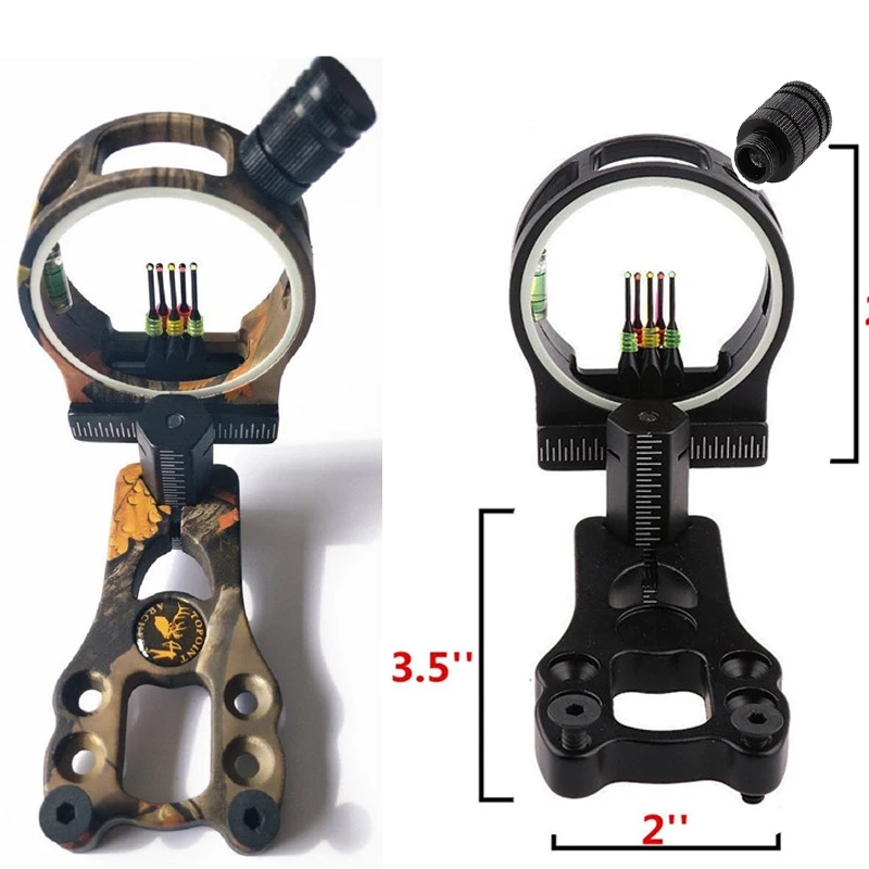 

Compound Bow Sight 5 Pin Micro Adjustable With Stainless Steel Tube Pin Archery Accessories Hunting