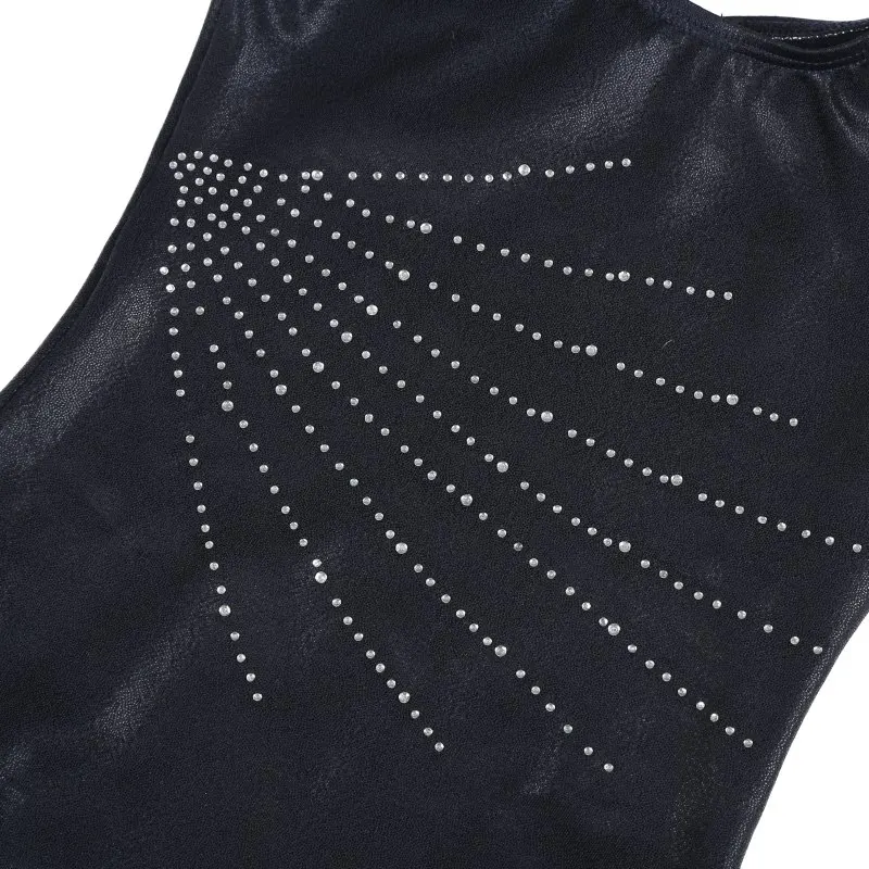 Девушки гимнастика Одежда для танцев без рукавов diamond подчеркивает тело костюм балет гимнастика Танцы Практика одежда