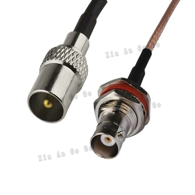 The factory sales RF Coaxial cable TV to BNC connector TV male to BNC