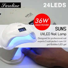 Saroline отверждения геля с Smart Сенсор с 10/30/60s Установка таймера ЖК-дисплей Дисплей Сушилка для ногтей 48 Вт УФ светодиодный светильник Сушилка для ногтей Гель-лак