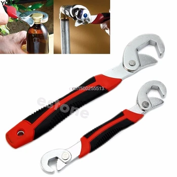 

2PC Multi-function Universal Quick Snap'N Grip Adjustable Wrench Spanner Set