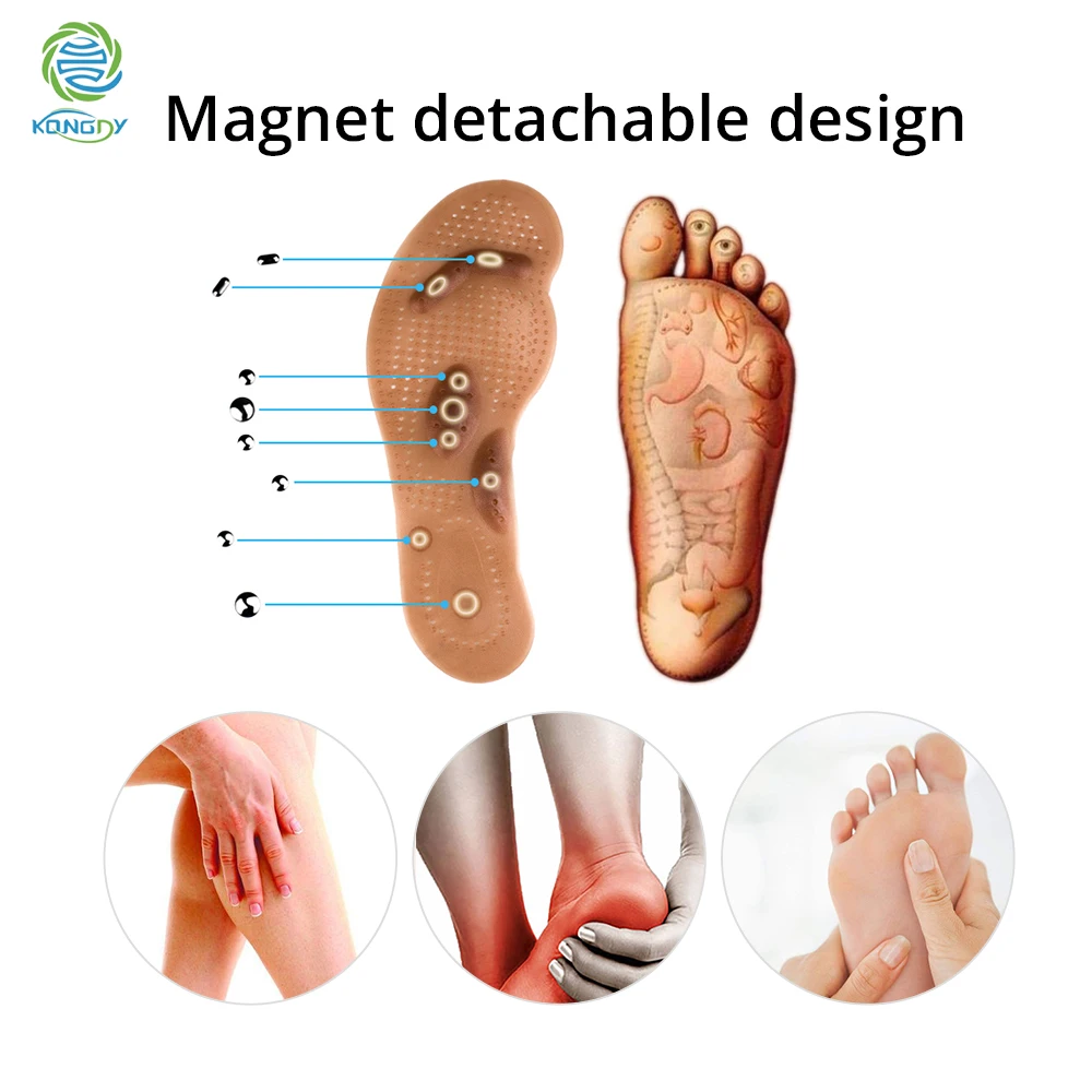 Kongdy Магнитная стелька для мужчин/женщин комфорт Уход за ногами для похудения магнитный массажер для терапии ног подушечки для массажа ног акупрессур массаж