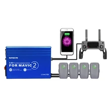 6 в 1 батарея ключница Быстрая зарядка зарядное устройство для DJI MAVIC 2 PRO/MAVIC 2 ZOOM Drone-EU/US Plug