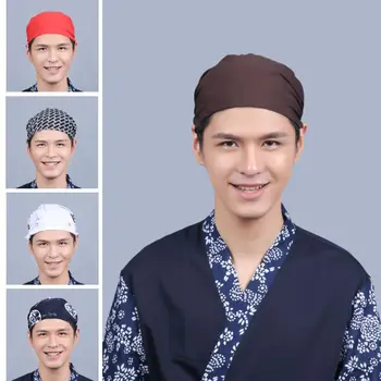 

Japanese restaurant hotel kitchen chef Cap Unisex New food service clothing Professional designed cook Japanese sushi hat HT02