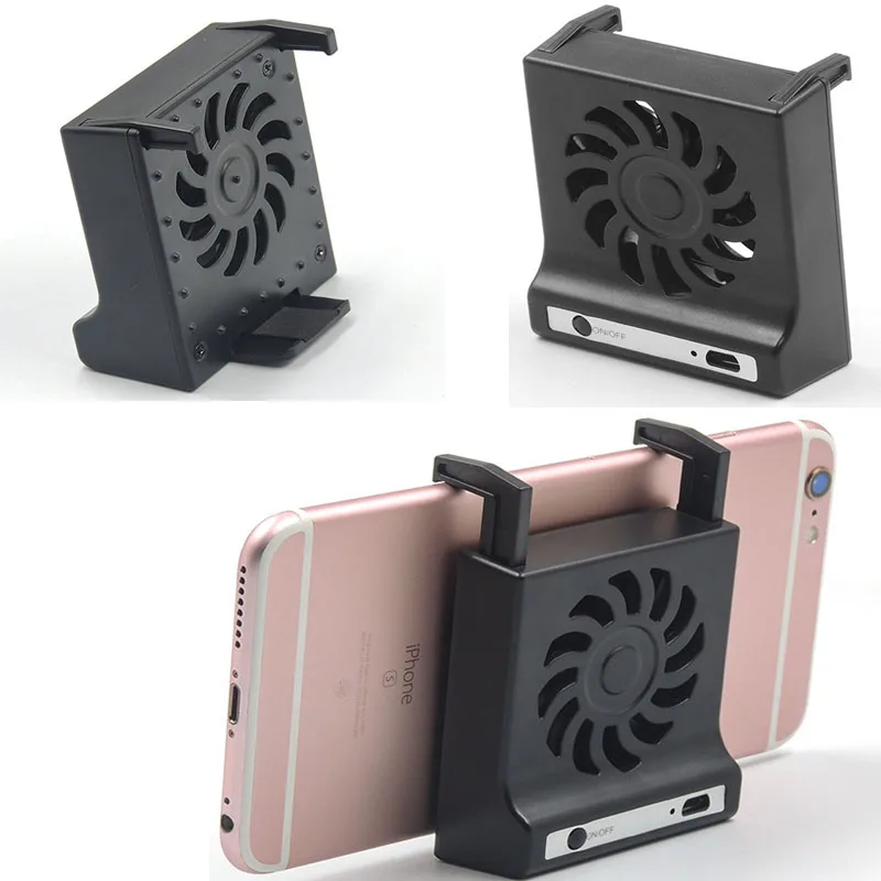 

Mobile Phone Radiator Game Cooling Fan Coolers Heatsink Desktop Bracket Holder Stand Smartphone Battery Powered USB Rechargeable