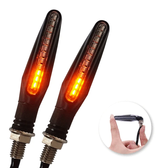 2x motorcycle turn signal 12led 335smd side glowing flicker
