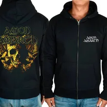 Амон рок толстовки Осенняя куртка тяжелый металл молния Толстовка Флис Череп xxxl