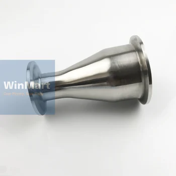 

76mm 3'' Turn to 38mm 1.5" Pipe O/D Tri Clamp connection Reducing 304 Stainless Steel Sanitary Reducer Pipe Fitting For Homebrew