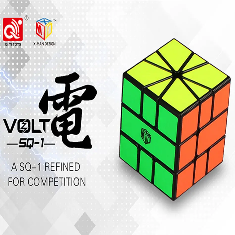 

Qiyi X-Man Design 3x3 Cube 3x3x3 VOLT SQ1 3Layers Square 1 Refined For Competition Professional Puzzle Toys For Children Gift