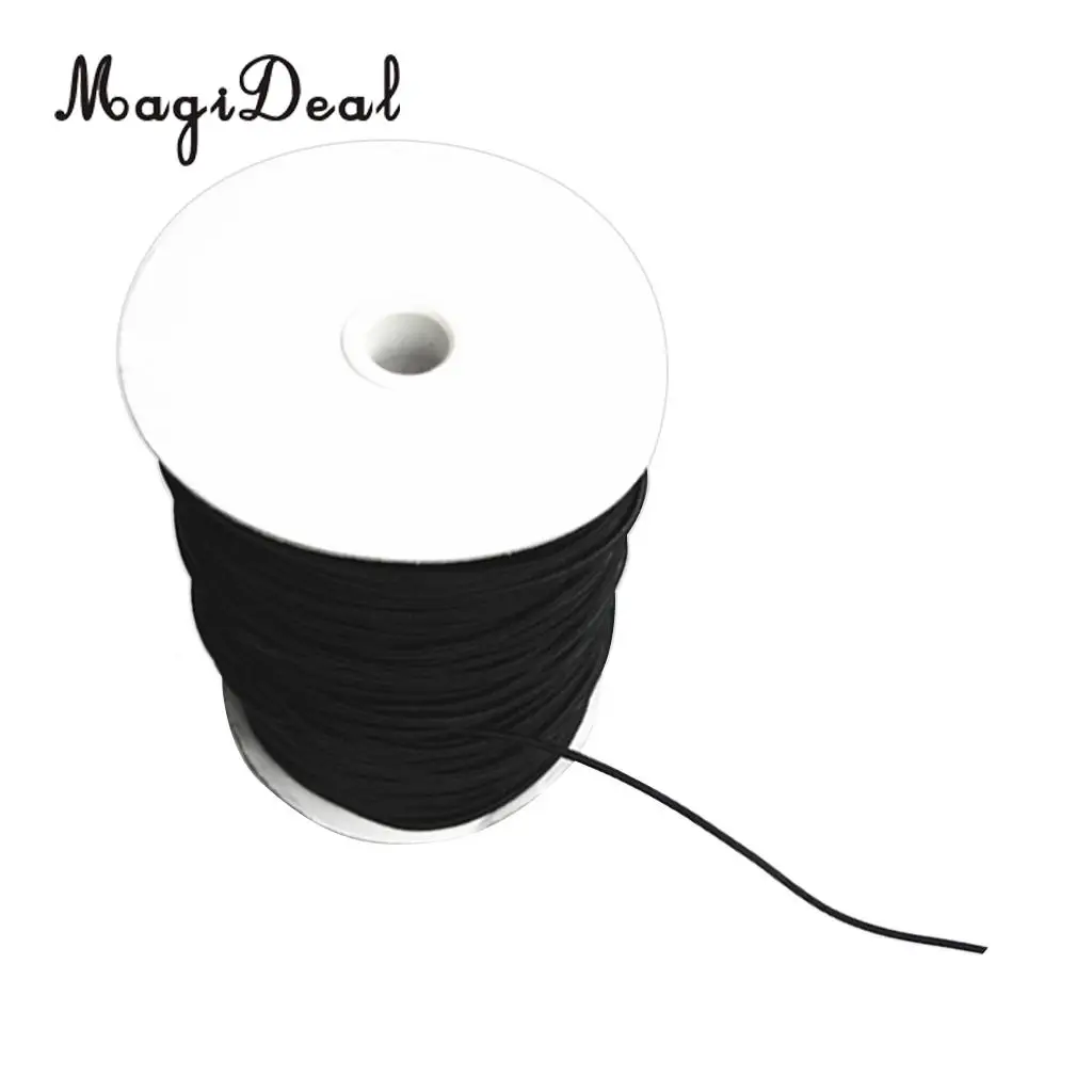 MagiDeal 8mm 1/3/5/10m Black Durable Strong Elastic Bungee Rope UV Sun Protection Shock Cord Tie Down Boats Trailers Roof Rack