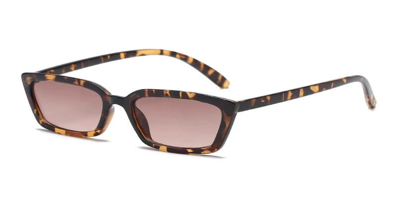 TrendyMate 90S солнцезащитные очки Женские винтажные модные маленькие прямоугольные оправы черные солнцезащитные очки «кошачий глаз» Ретро обтягивающие оттенки 5205M