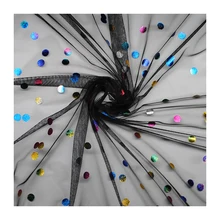 1 метр Высококачественная бронзовая точка мягкая сетка ткань ручной работы сделай сам пользовательские тканевые платья, юбки дизайнерская специальная кружевная ткань