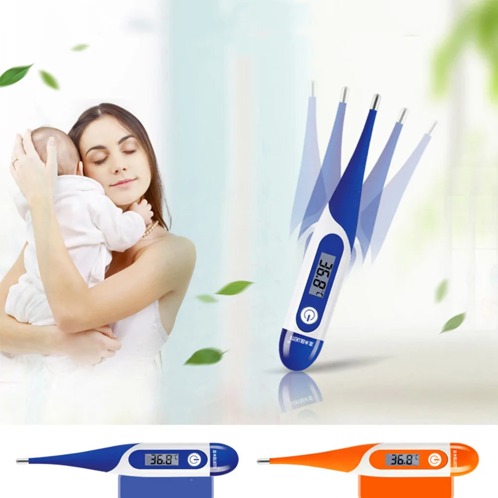 

Fast Read Baby Digital Thermometer with LCD Display for Oral Rectal & Axillary