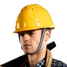 Venta caliente abs amarillo blanco trabajo del ingeniero de construcción casco de seguridad de trabajo protectora casco casco de seguridad de orange logo oem