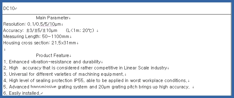 Ttl/RS-422 0-1100 мм УЦИ цифровые линейные весы/оптическая Шкала/линейный энкодер/линейное Стекло Весы