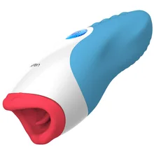 Blowjob Realistic Pussy Sucking Heating Male Masturbator Oral Sex Machine Silicone Pussy Voice Masturbation Cup Sex Toys For Men