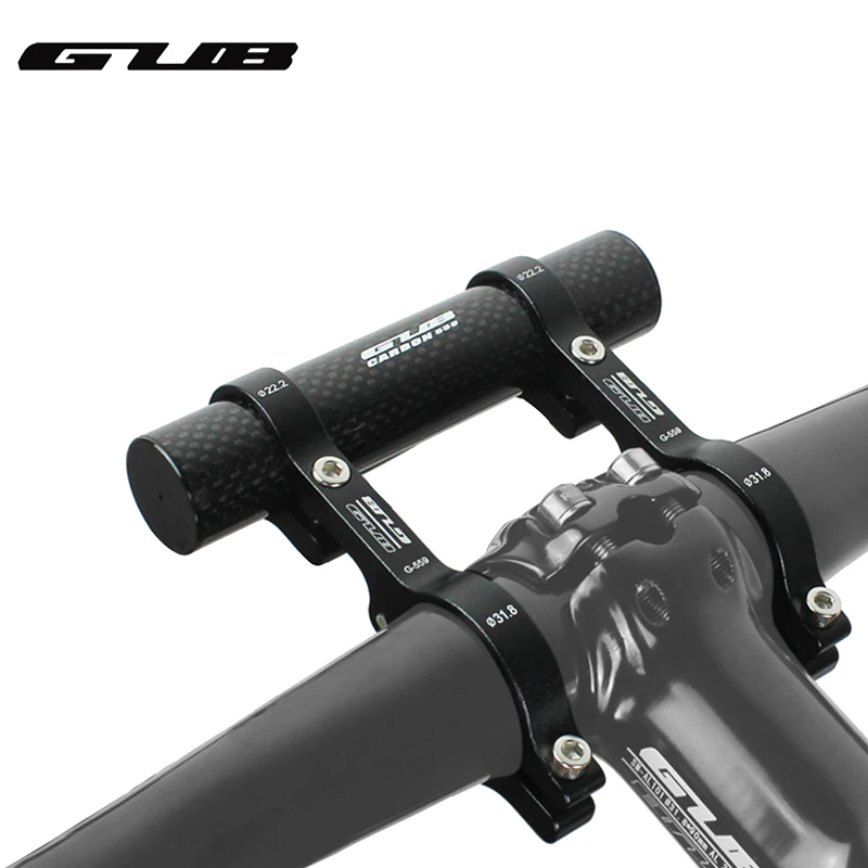 

Bicycle Carbon Fiber Handlebar Extender, Cycling Bike Torch Bracket Lamp Holder Outdoor Sports MTB Flashlight Holder G559