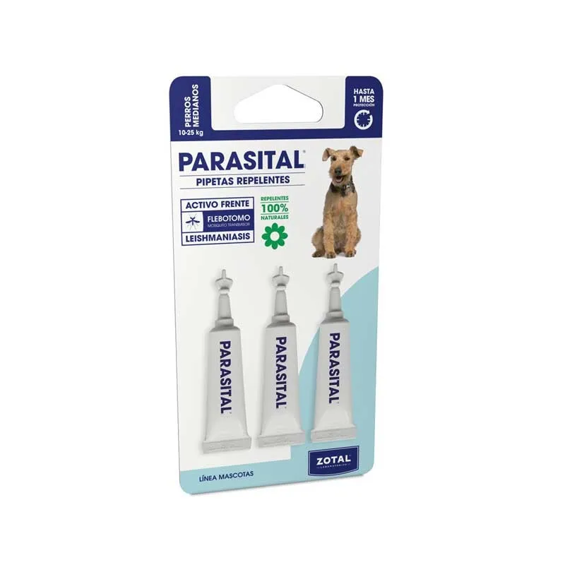 Отпугиватели паразитных пипеток для собак от 10 до 25 кг, 3 единицы
