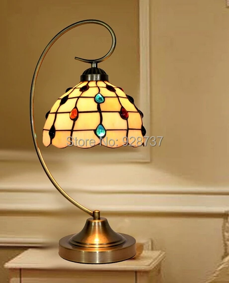 

Tiffany lamp Europe type lamps and lanterns of sweet romance desk lamp of bedroom  bed bar wedding creative lamp dimming