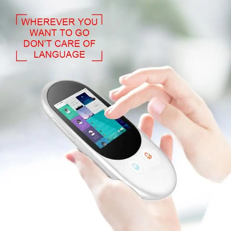 

2.4 inch Touchscreen Camera with bluetooth Portable Smart Voice Translator offline+photo scan translation F1A