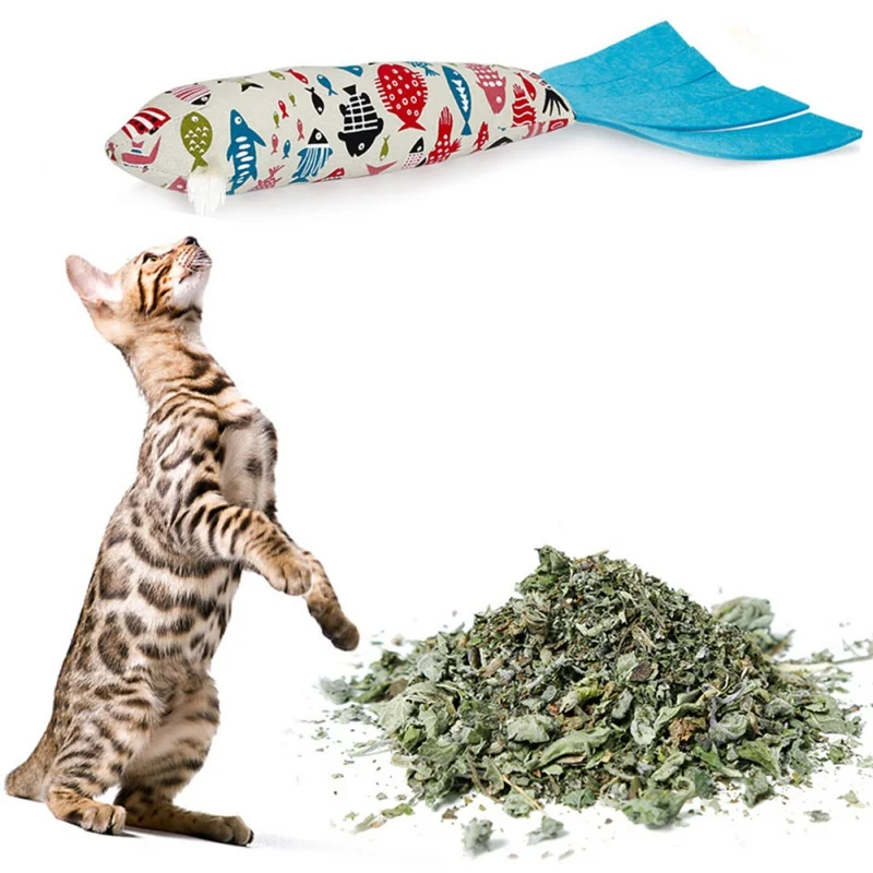 Спальная Подушка Funoy Cat мята кошачья кошка гаджет искусственная плюшевая Рыба для