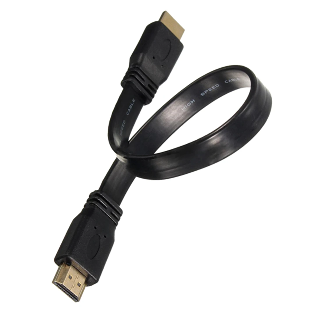 Short HDMI Male to Male Plug Flat Cable Cord Full HD for Audio Video