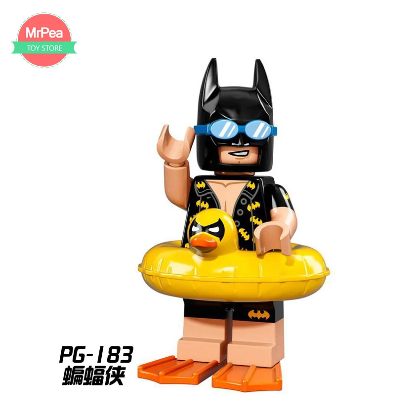 Single sale Super Heroes Batman Batgirl Bathrope Marve Compatible With LegoINGly Building Blocks Toys Figures for Children 30