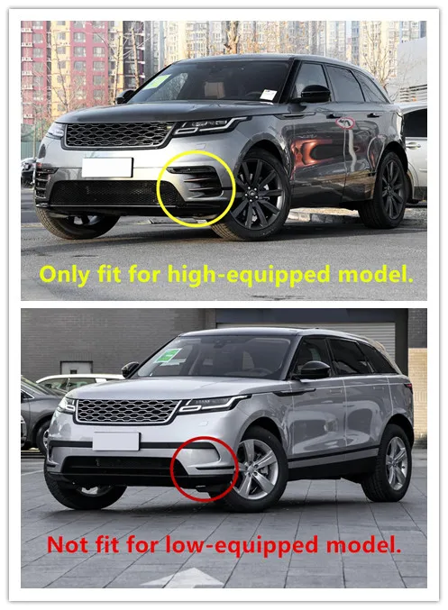 Для Land Rover Range Rover велярный Нержавеющая сталь матовая переднего бампера внизу Литье Газа Обложка Накладка 1 шт