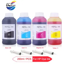 250ml/Bottle Universal Refill Dye Ink For HP 178 655 364 564 711 920 932 933 934 935 950 951 952 953 954 955 Printer Ink For HP