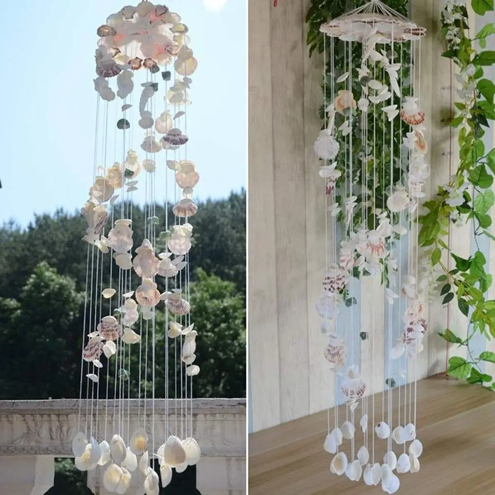 

Nordic Modern Style Wind Chimes Home Decoration Garden Decoration Mediterranean Wind Wind Chimes Gift Natural Shell Wind Chimes