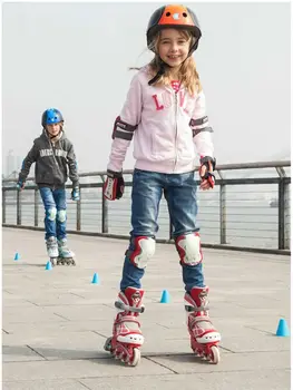

free shipping roller skates safety average size adjustable plastic steel