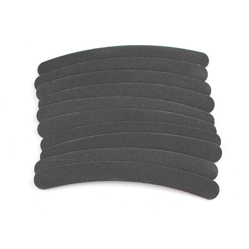 Lixa de Unhas Removedor de Cutícula Ongle 100 - 180 Preto Manicure Cuidados Unha Art Lustrando Lixar Arquivos Polimento Ferramentas 50 Pcs Cal um 7 High Quality Beleza e saúde