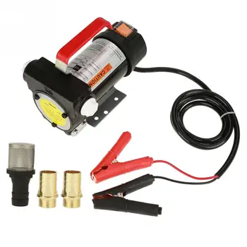 

12V 40L/min Portable Self Priming Fuel Diesel Pump Oil Transfer Pump G3/4 Outlet for 1inch Hose