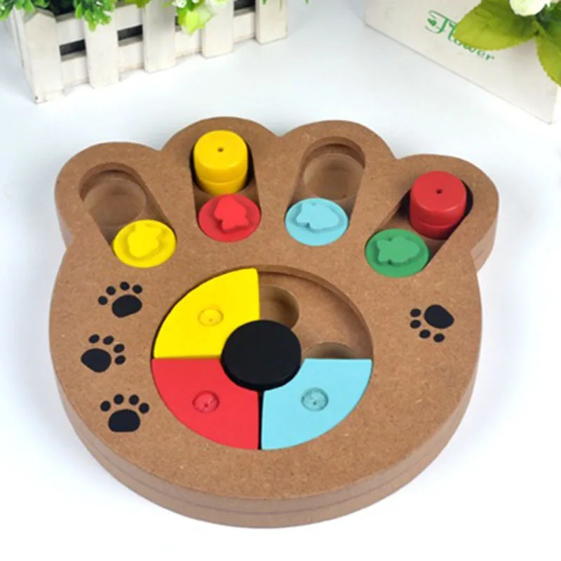 Деревянная кормушка для собак игрушки в виде кости обучающая мозаика с ...