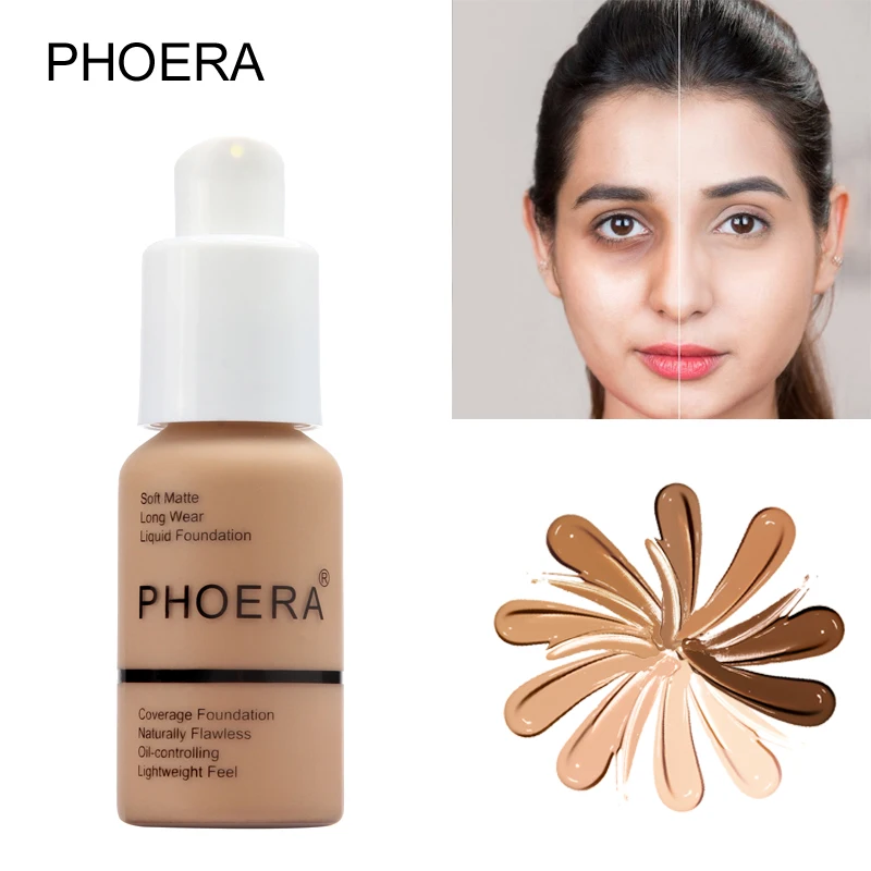 Foera безупречная жидкая матовая основа для полного покрытия 30 мл|coverage foundation|liquid matte
