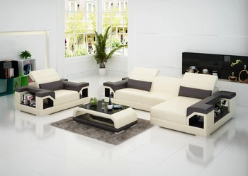 

G8014E House design sofa set,simple luxury style leather sofa set