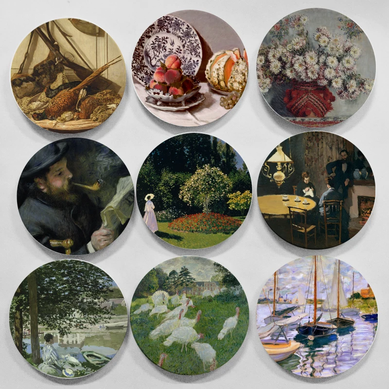 Monet керамические настенные тарелки декоративные для дома гостиничная гостиная