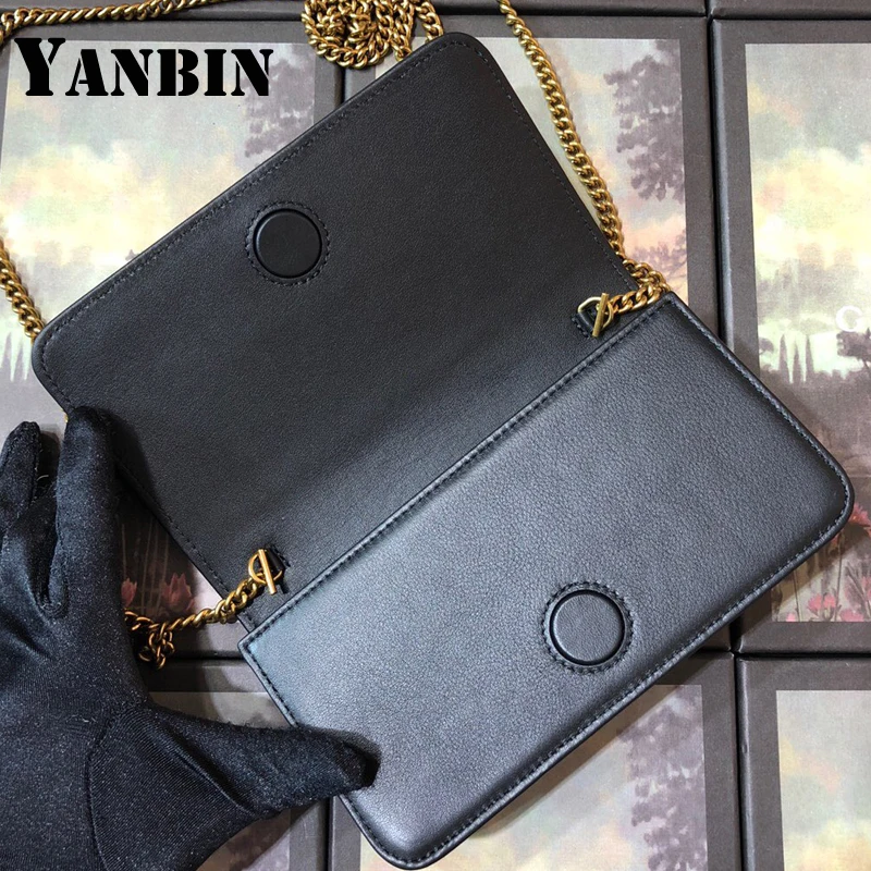 

High-end Quality Extremely Luxurious Design Women Handbags Chain Rivet Shoudler Bags Famous Brand Genuine Leather Crossbody Bags