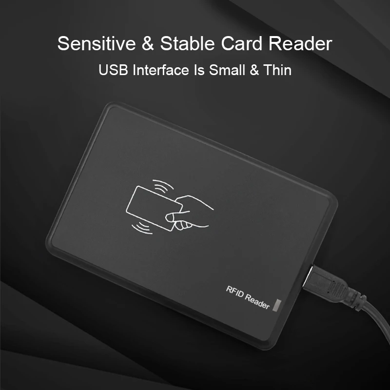 Eseye RFID считыватель 125 кГц EM4100 RFID ID бесконтактных чувствительность Смарт-Карты Поддержка окна Системы USB Rfid Считыватель