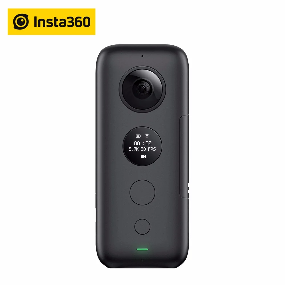 Insta360 ONE X Экшн-камера VR Insta 360 панорамная камера для IPhone и Android 5,7 K видео 18MP фото невидимая селфи-палка - Цветной: Синий/зеленый