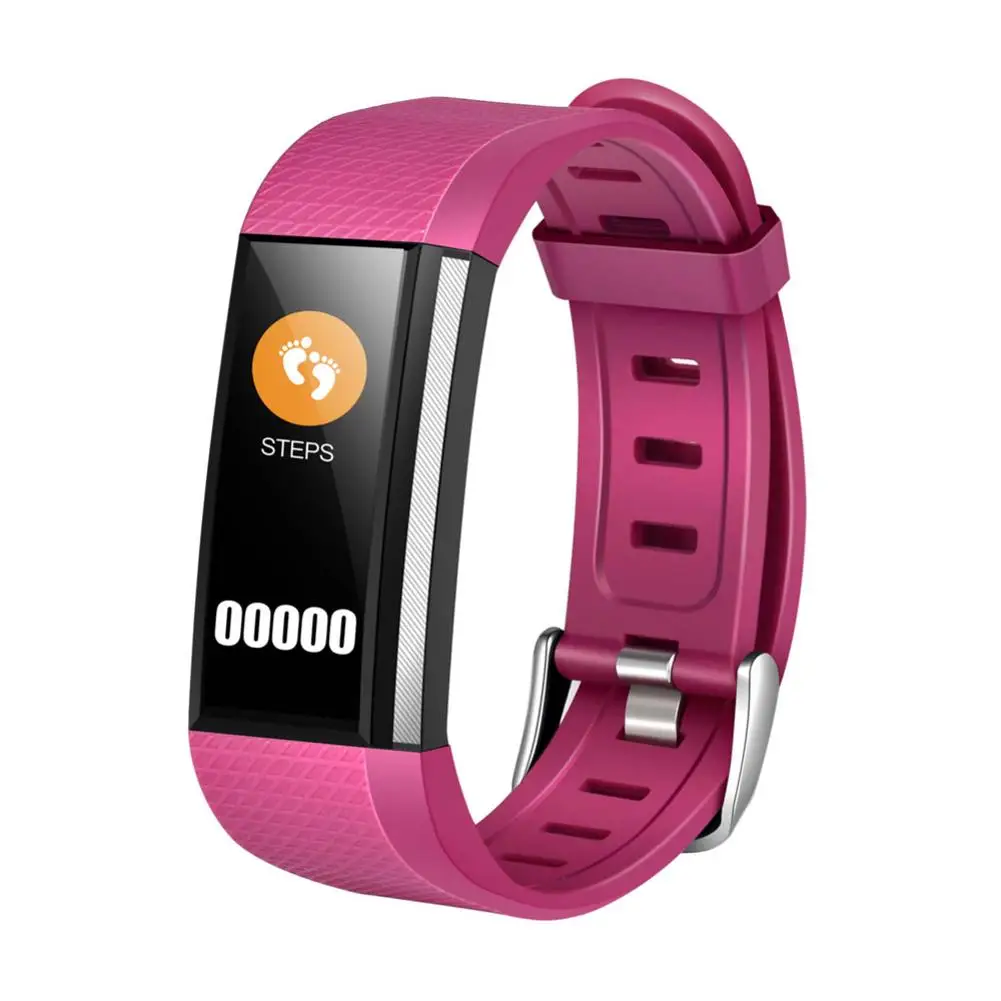 Smart Bracelet Bluetooth Waterproof Sport Fitness Aking Pedometer Heart Rate Blood Pressure Monitor Anti-lost Touch Smart Watch
