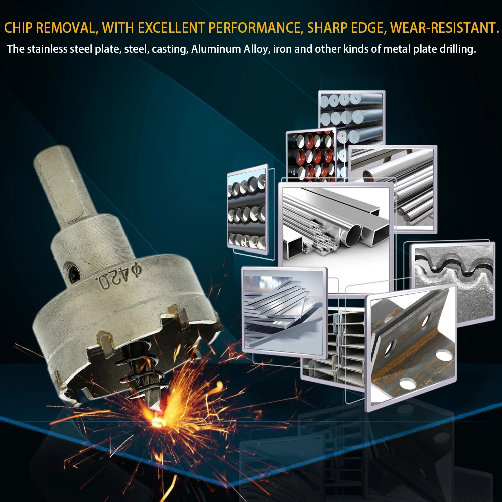 10pcs Cemented Carbide Tip Diameter Assorted 16mm / 18mm / 19mm / 22mm