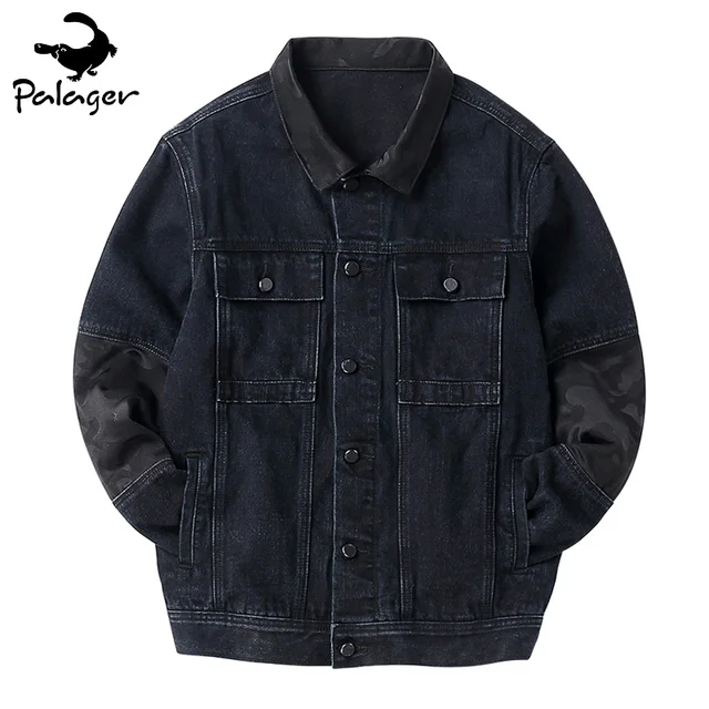 trucker jacket mens black