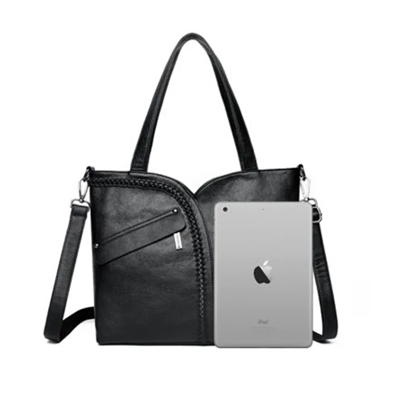2 Sets 2018 Large Capacity Women Bags Shoulder Tote Bags Women Messenger Bags With Coins Famous Designers Leather Handbags Sac
