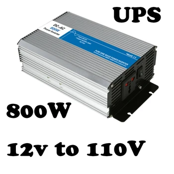

800w UPS charge solar inverter 12vdc to 110vac off-grid Pure Sine Wave voltage converter LED Display AG800-12-110-A