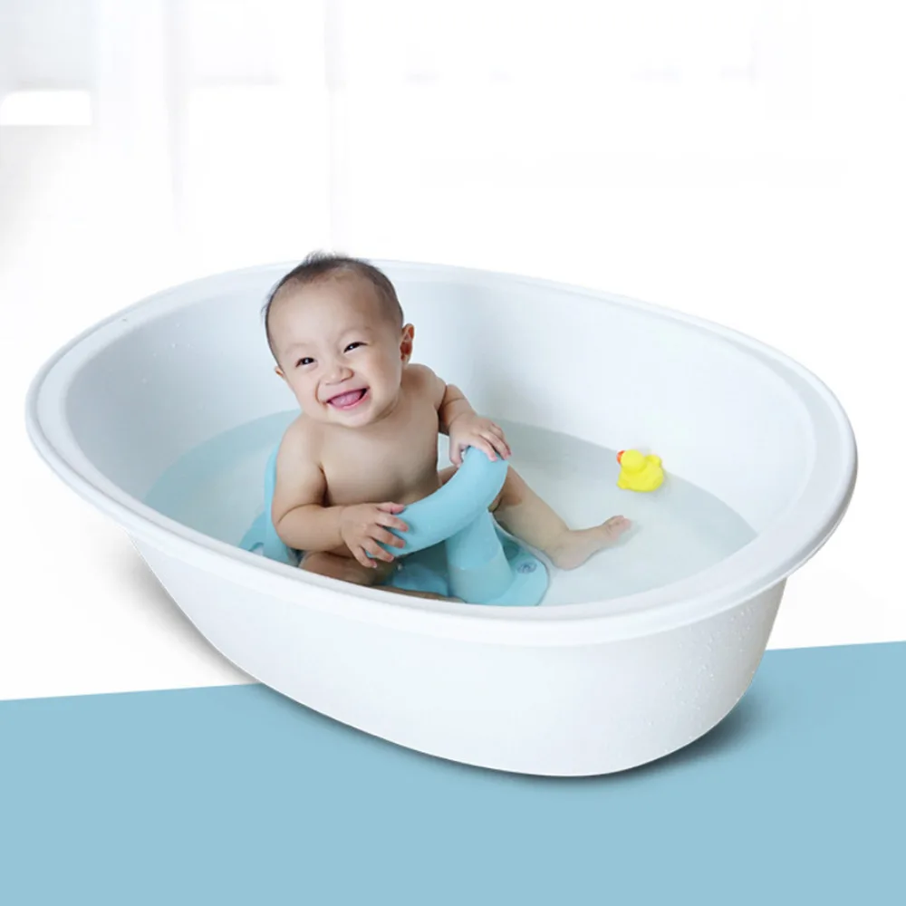 Tub Seat Baby Bathtub Pad Mat Chair Safety Security Anti Slip Baby Care Children Bathing Seat Washing Toys 38cm