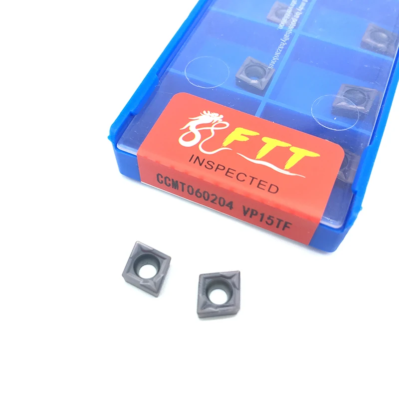 

FTT CCMT060204 VP15TF High quality Internal Turning Tools Carbide insert Lathe cutter Tool Tokarnyy turning insert CCMT 060204