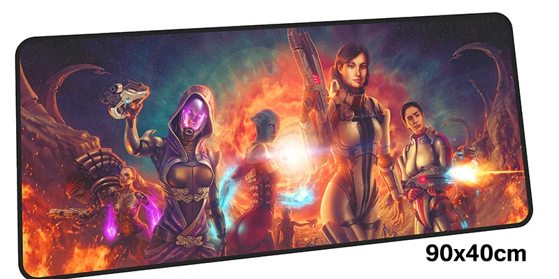 Size 900x400X2MM Mass effect коврик для мыши computador gamer mause коврик для мыши 900x400X2 мм с большой блокировкой края Коврик Для Мыши Эргономичный гаджет офисный стол коврики - Цвет: Size 900x400X2MM